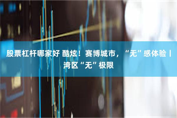 股票杠杆哪家好 酷炫！赛博城市，“无”感体验丨湾区“无”极限